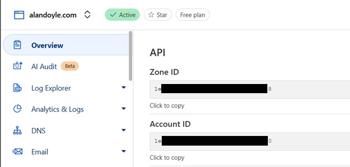 Cloudflare: Account ID
